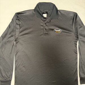 GEEK SQUAD Best Buy Performance Employee Work Black Polo Shirt Mens Large